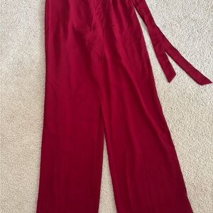 HALARA Wide Leg Jumpsuit in Deep Red